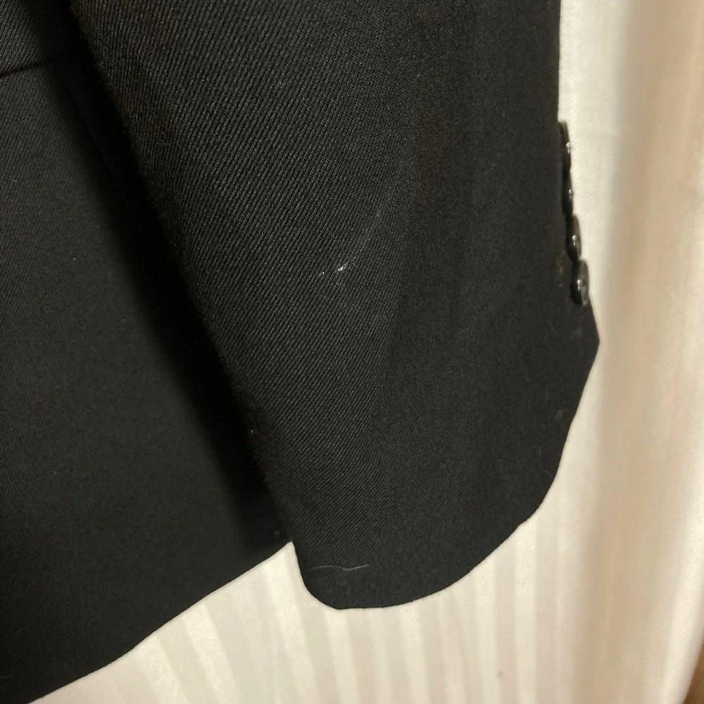 Perry Ellis Men's Slim Fit Black Blazer‎ Suit Jacket Sport Coat Size 46 Regular